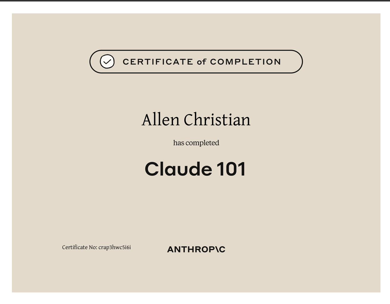 Claude 101